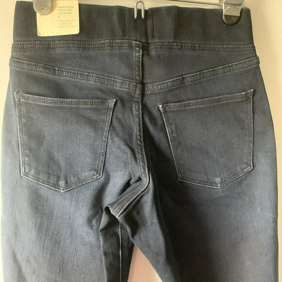 Universal Thread Jeans High Rise Pull On Jegging Size 0 Deep Dark Wash - Picture 4 of 10